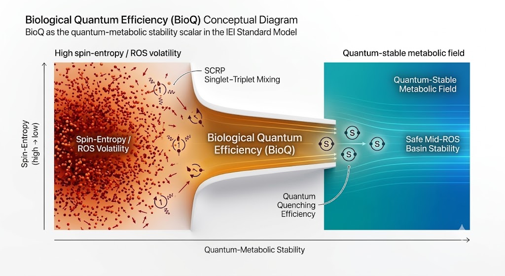 Biological Quantum Efficiency (BioQ) Conceptual Diagram